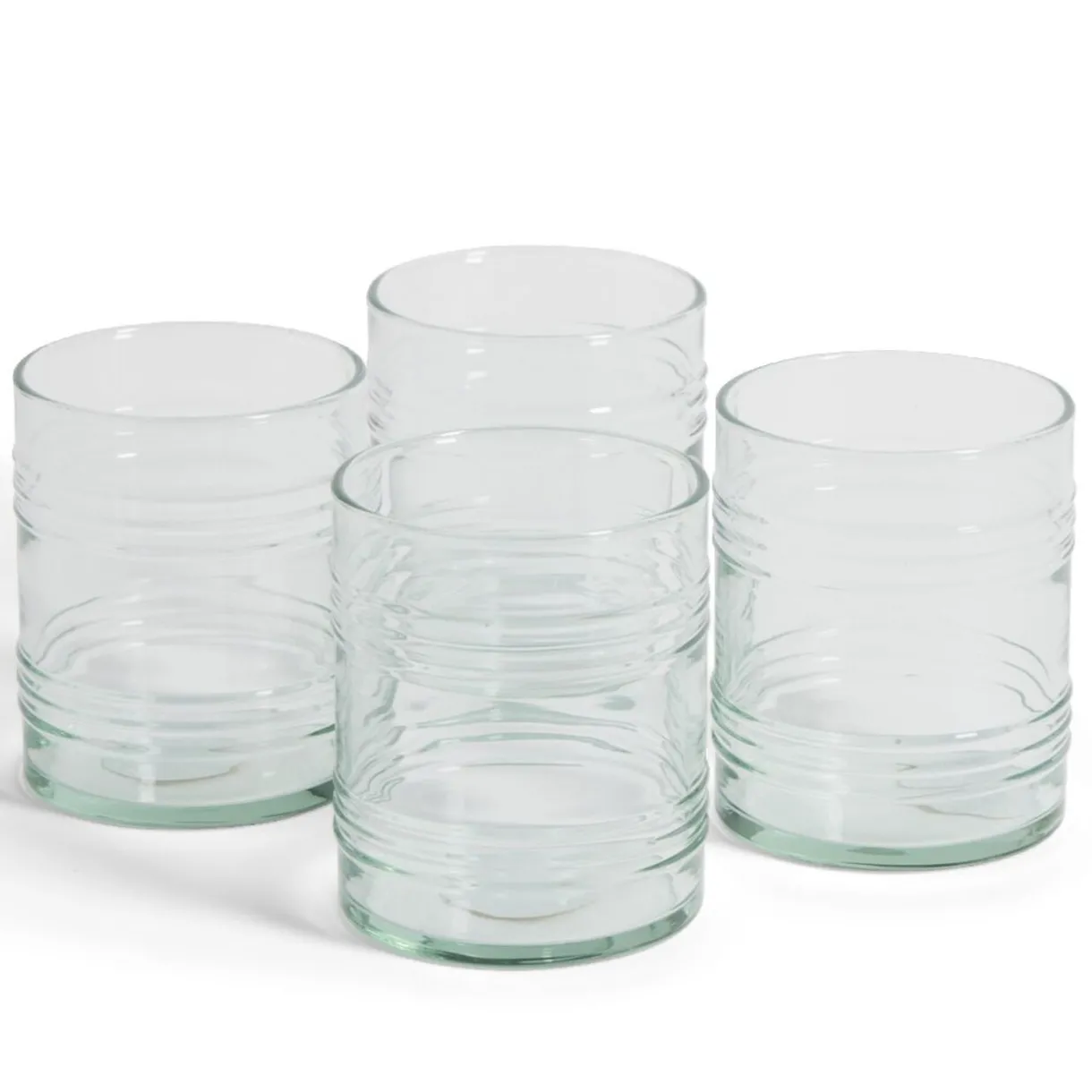 Gifi Verre bas 28cl en verre recyclé transparent Ø7,7xH8,5cm New