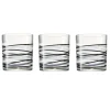 Gifi Verre bas motif rayure graphique 25 cl x 6