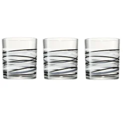 Gifi Verre bas motif rayure graphique 25 cl x 6
