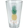 Gifi Verre bas style tropical motif ananas 31cl Clearance