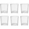 Gifi Verre bas transparent martelé 28cl x6