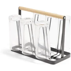 Gifi Verre 22cl transparent x6 avec support