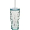 Gifi Verre Coca-Cola verre transparent avec couvercle et paille