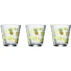 Gifi Verre conique bas motif exotique 25,5 cl x3