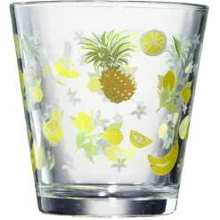 Gifi Verre conique bas motif exotique 25,5 cl x3