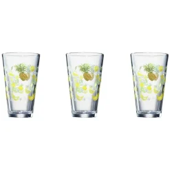 Gifi Verre conique haut motif exotique 32,5 cl x3