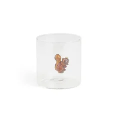 Gifi Verre décor écureuil 350ml Ø8xH8,5cm