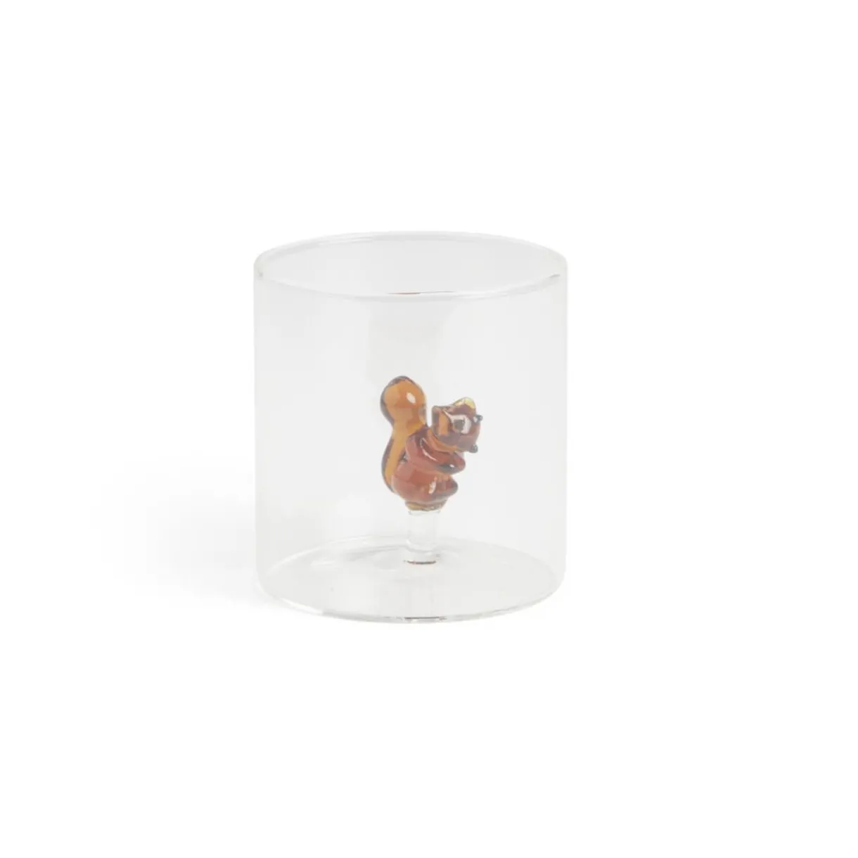Gifi Verre décor écureuil 350ml Ø8xH8,5cm