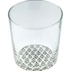 Gifi Verre décor fleuri X3
