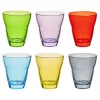 Gifi Verre gobelet jazz empilable uni coloré x 6