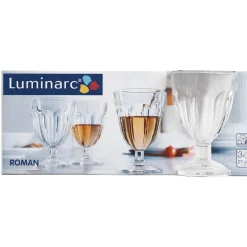 Gifi Verre haut à pied transparent haut Luminarc x3 Clearance