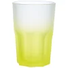 Gifi Verre haut effet givré jaune fluo 40 cl - Frozen