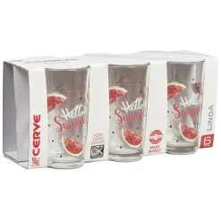 Gifi Verre haut pastèque Hello Summer x 6