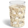 Gifi Verre haut transparent avec raphia Ø8xH12,5cm Sale