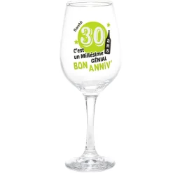 Gifi Verre pied à message humoristique