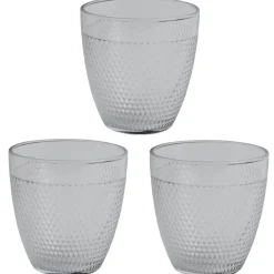 Gifi Verre transparent à relief x 3 Best