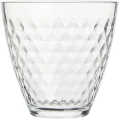 Gifi Verre transparent design point relief 25 cl x12