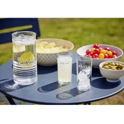 Gifi Verre tubo avec inscription Pastis apéritif anisé 25cl