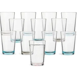 Gifi Verre x12 ver 20cl h9.9d6.8 mod fond coul