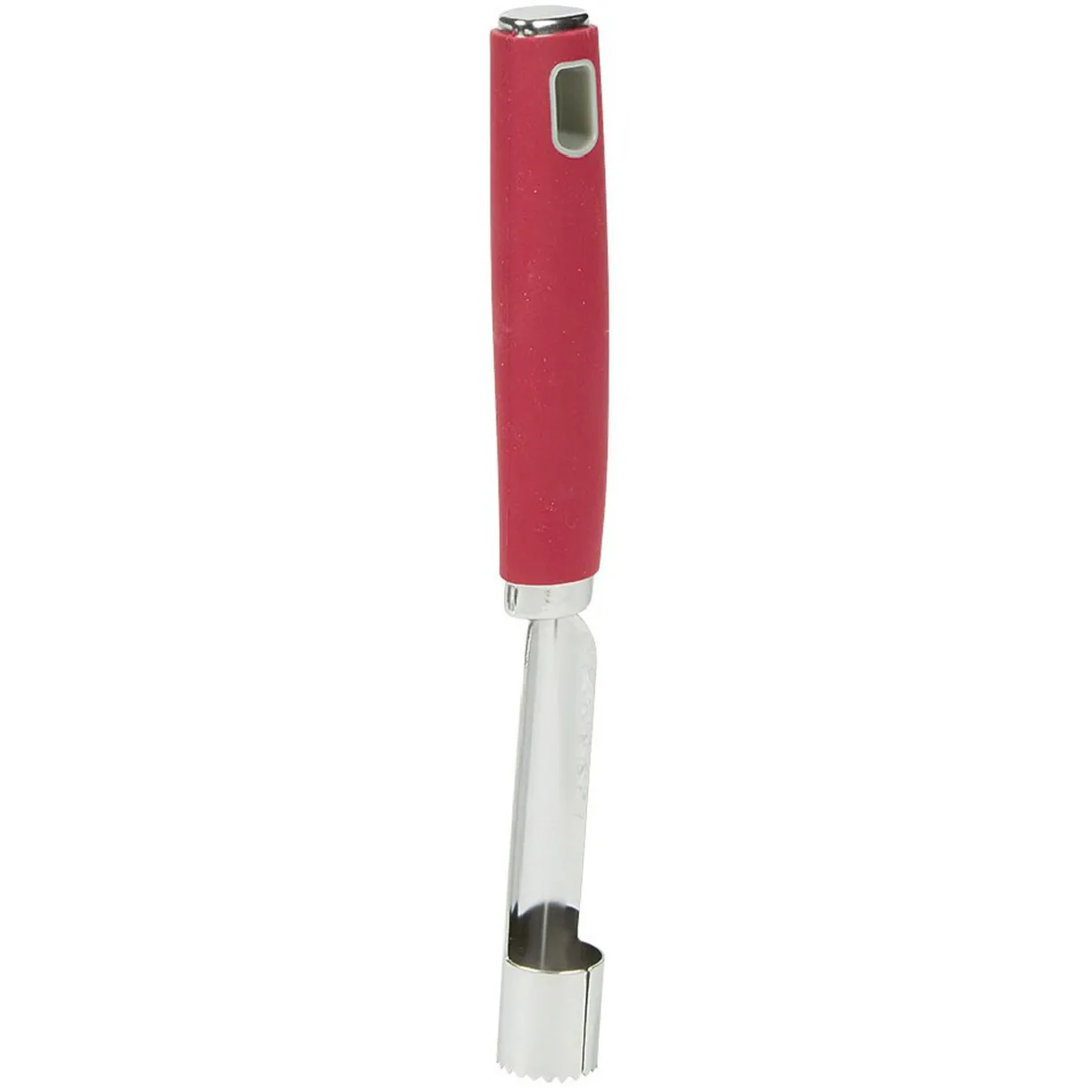 Gifi Vide pomme inox avec manche en polypropylène rouge Hot