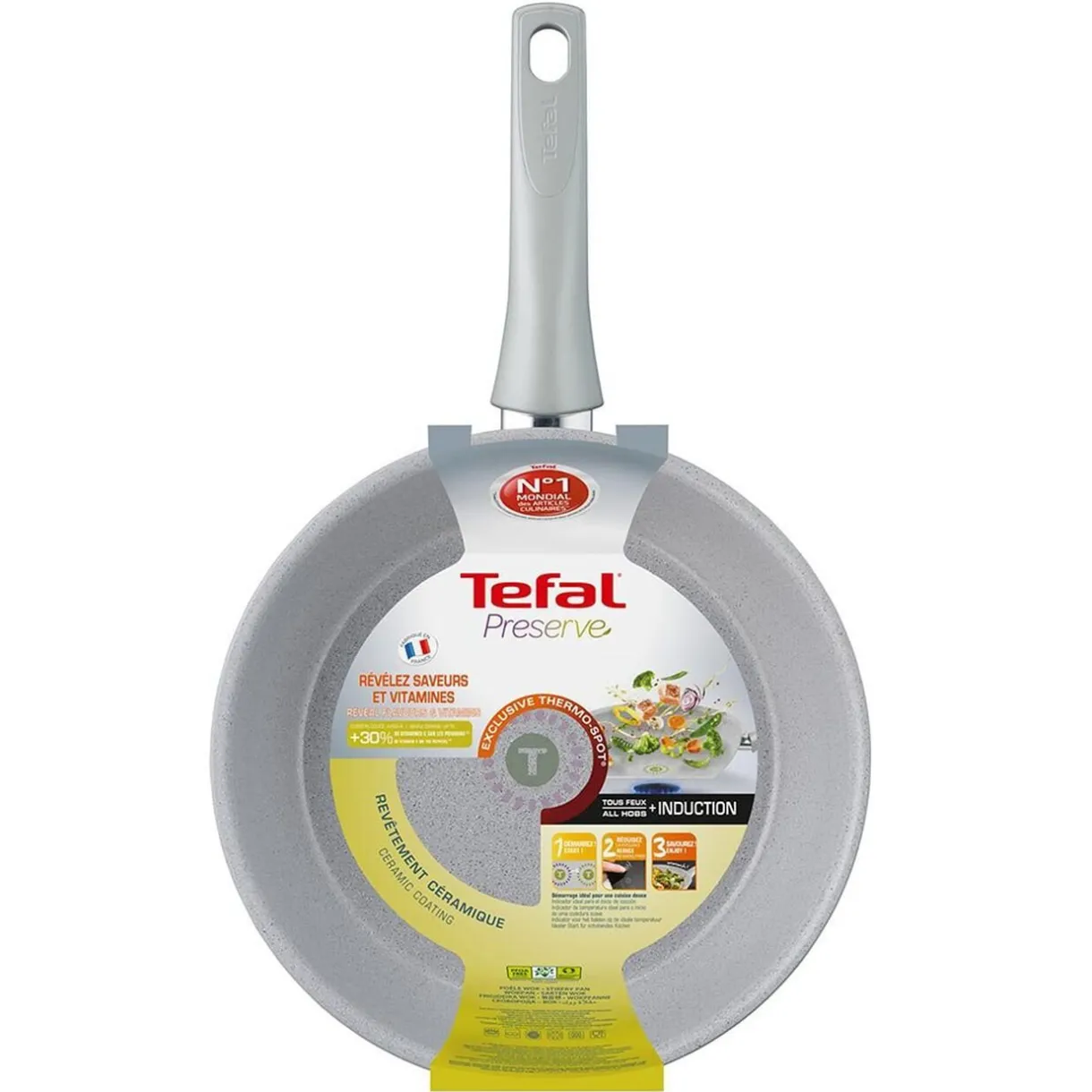 Gifi Wok tefal céramique avec indicateur thermo-spot ø 28 cm Hot