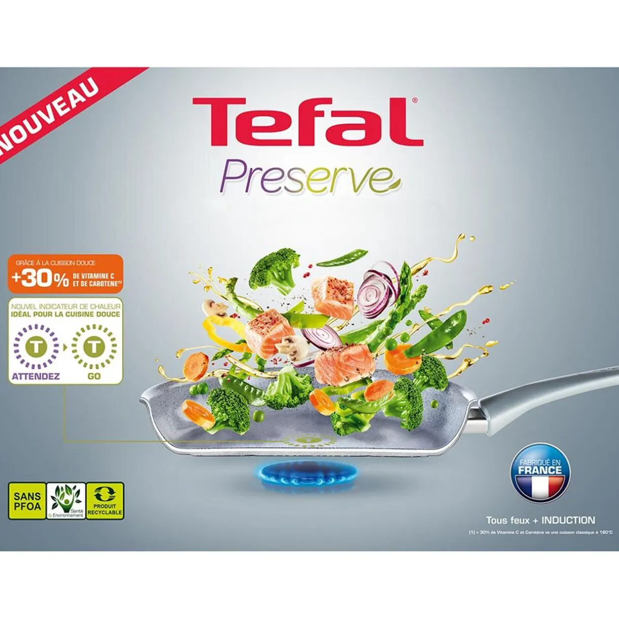 Gifi Wok tefal céramique avec indicateur thermo-spot ø 28 cm Hot