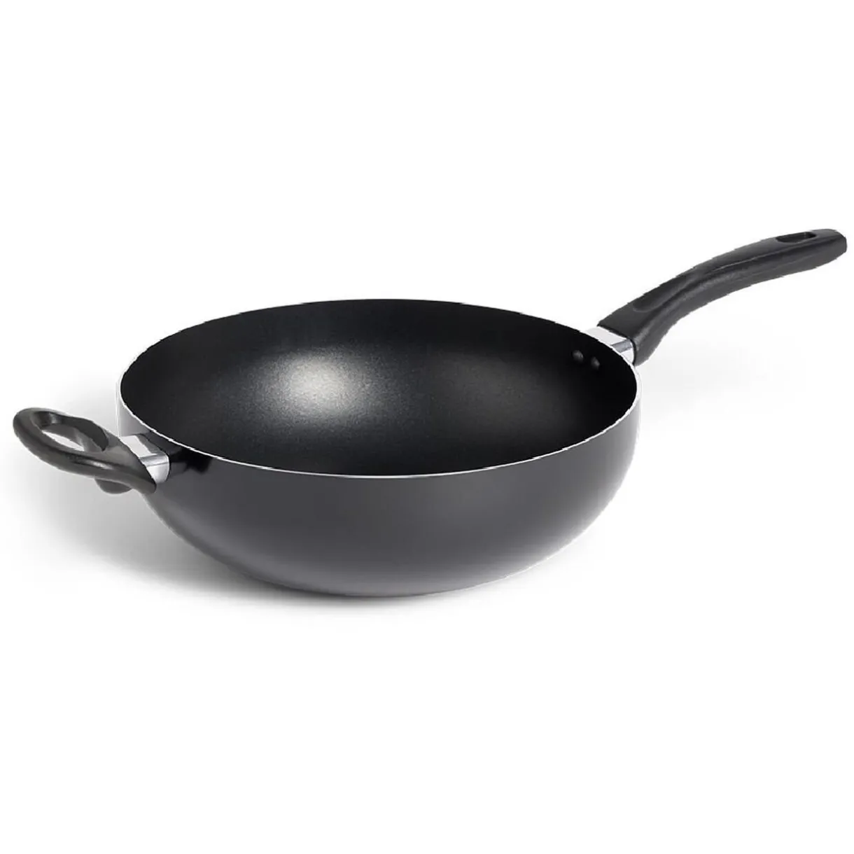 Gifi Wok tous feux sauf induction aluminium noir Ø28cm Best