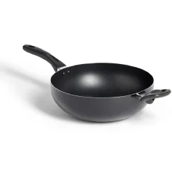 Gifi Wok tous feux sauf induction aluminium noir Ø28cm Best