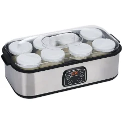 Gifi Yaourtière 8 pots en aluminium gris Best